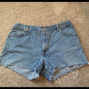 Blue Jean Levi Shorts